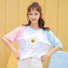 2021 summer new short-sleeved high waist T-shirt women's short INS tide women's fashion loose slim clothes