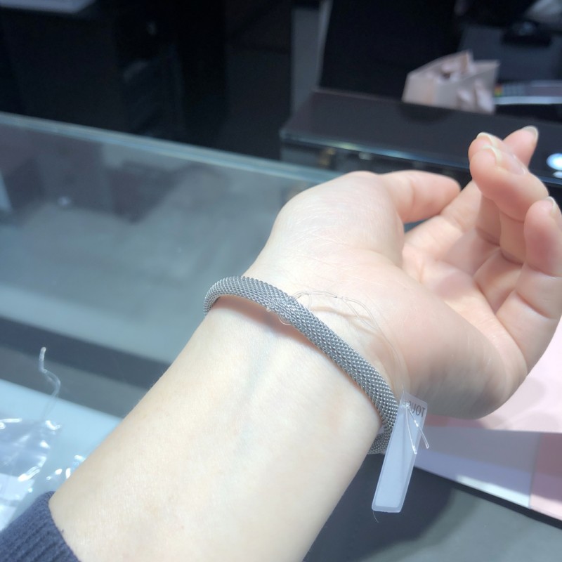 Spain counter Tous Tao Silko classic simple open steel net knit 18K gold love bracelet female